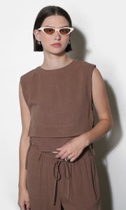 Luna Double Layer Side Tie Top