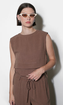 Luna Double Layer Side Tie Top