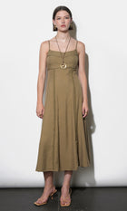 Ivy Embroidery Lace Midi Dress