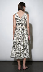 Evelyn Side Cut Out Knotted Strap Midi Dress