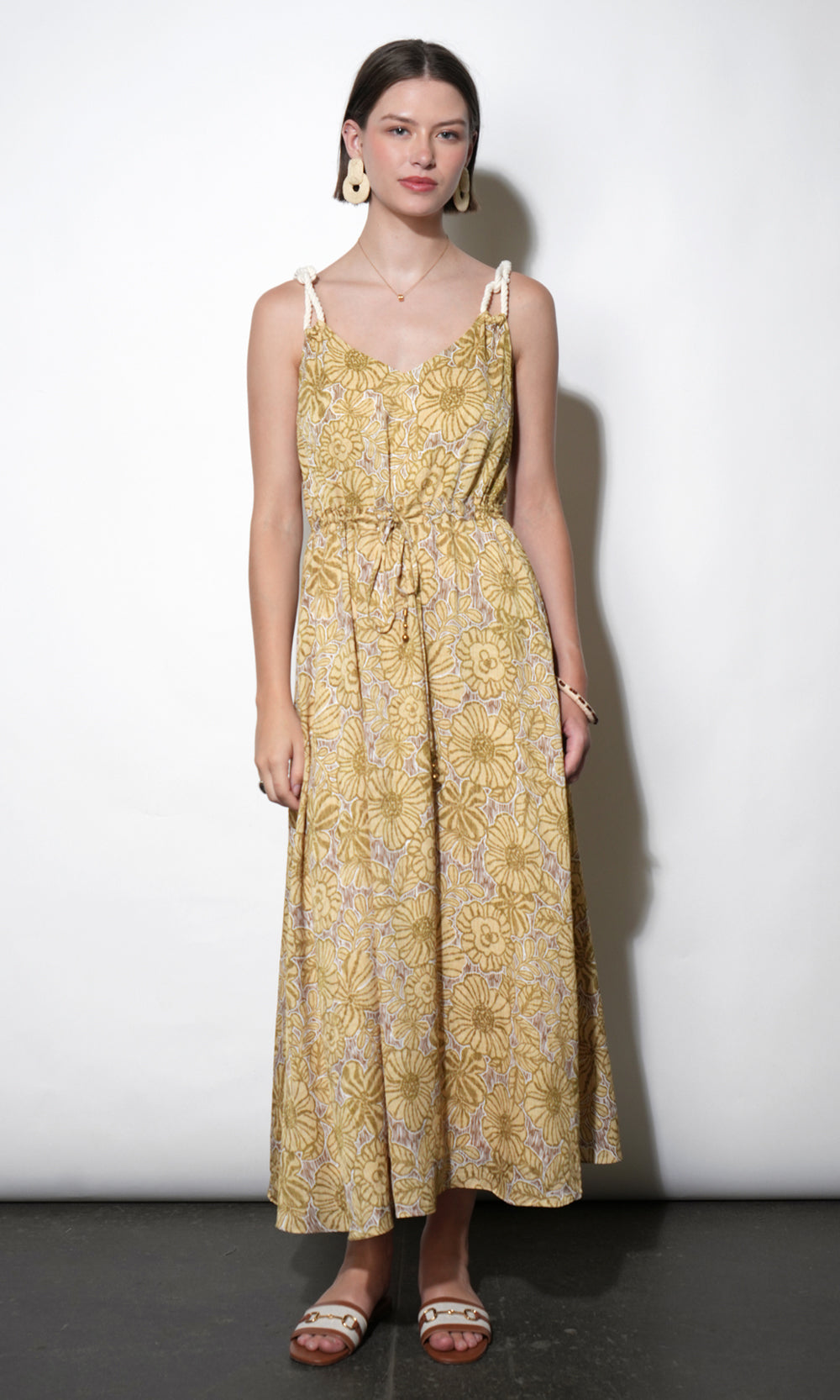 Aria Knotted Rope Strap Maxi Dress | Greylin