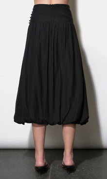 Delilah Bubble Midi Skirt With Side Button