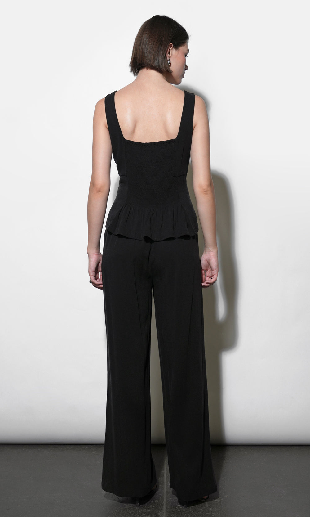 Rowyn Pin Tucked Wide Leg Pants | Greylin