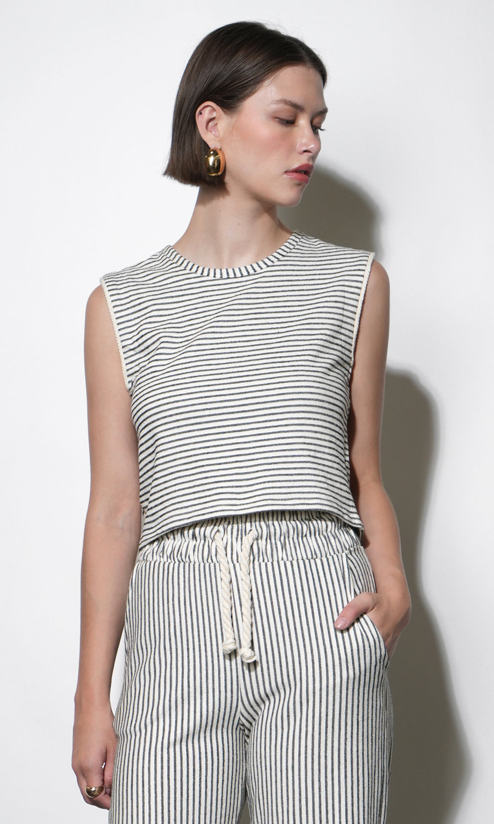 Daphne Sleeveless Knit Shell Top