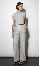 Isla Wide Leg Knit Pull Up Pants