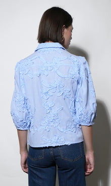 Eleanor Stripe Puff Sleeve Blouse