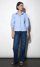 Eleanor Stripe Puff Sleeve Blouse