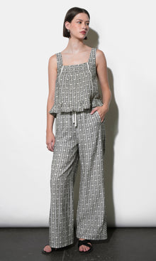 Naomi Stripe Pattern Drawstring Pants