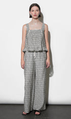 Naomi Stripe Pattern Drawstring Pants