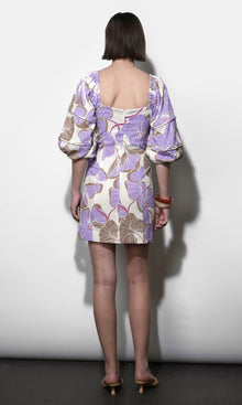 Emery Bubble Sleeve Piped Mini Dress