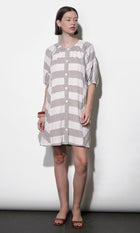 Kendall Puff Sleeve Popover Mini Dress