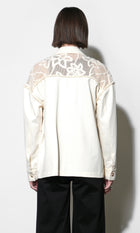 Gabriella Oversized Crochet Yoke Shacket