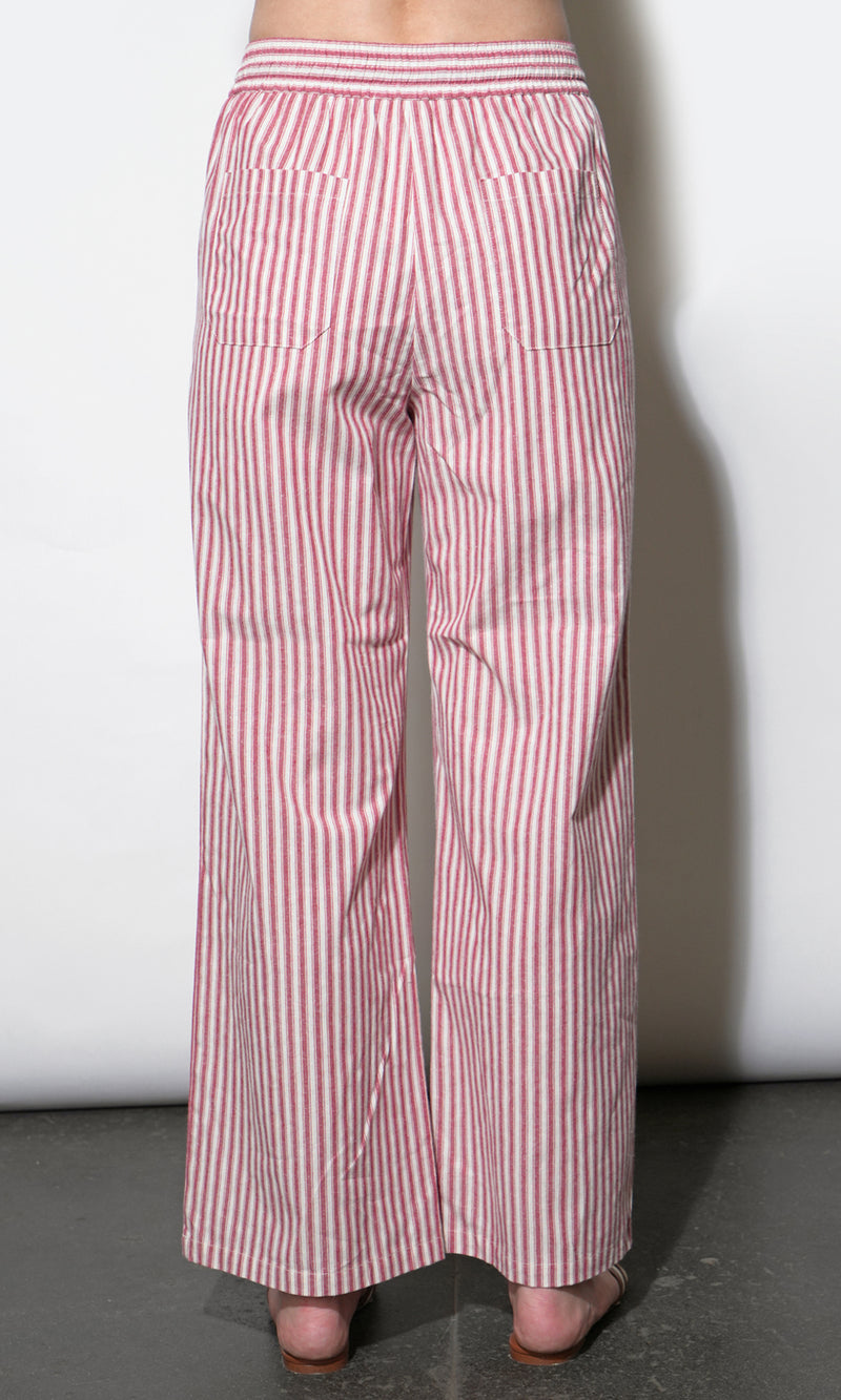 Hellen Stripe Pull Up Drawstring Pant