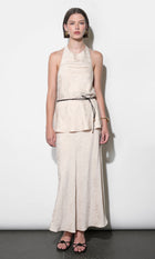 Lillian Halter Top With Braided Belt