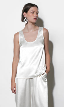 Ariana Easy Satin Sleeveless Top