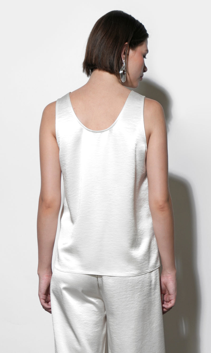 Ariana Easy Satin Sleeveless Top