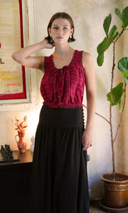 Clara Textured Eyelet Detail Bubble Hem Top