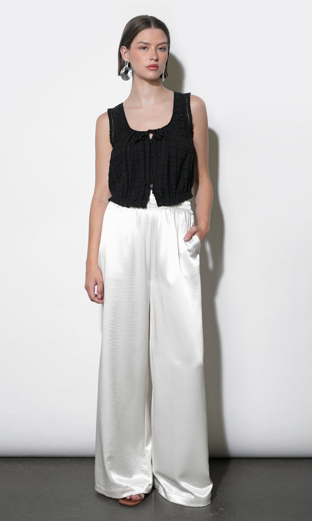 Cora Easy Satin Wide Leg Pants