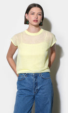 Natalia Sheer Bubble Sweater Top