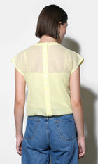 Natalia Sheer Bubble Sweater Top