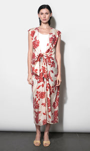 Ina Tie Front Maxi Cover Up Top