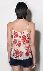 Riley Pintuck Top With Front Tie