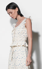 Sadie Flutter Sleeve Smocked Top