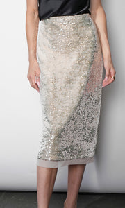 Gianna Velvet Sequin Midi Skirt G2510S9421
