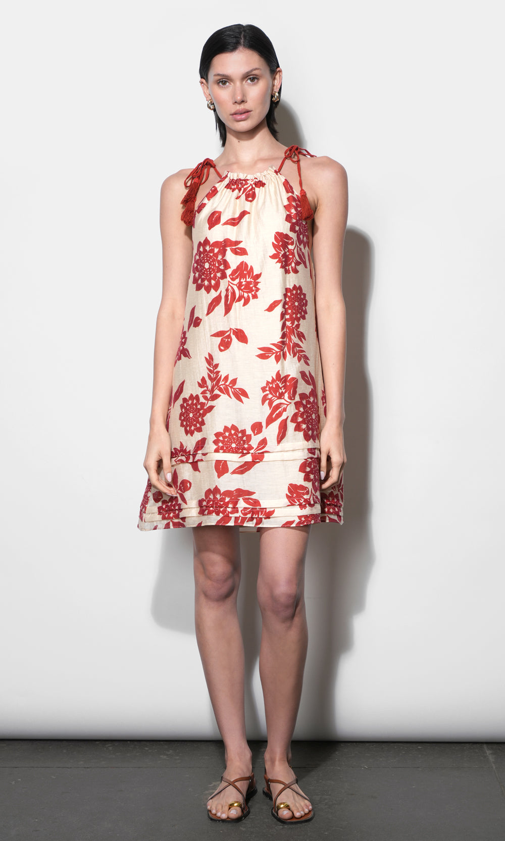 Hadlee Halter Tie Rope Mini Dress