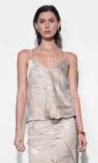Irene Crinkled Cami Top G265T7574_SAND