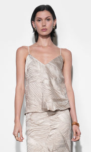Irene Crinkled Cami Top G265T7574_SAND