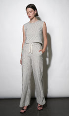 Isla Wide Leg Knit Pull Up Pants