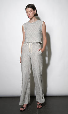 Isla Wide Leg Knit Pull Up Pants