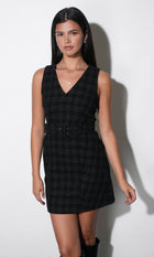 Jayne Wool Blend Belted Mini Dress G269D7306_BLACK