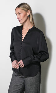 Josette Button Black Blouse G269T7634_BLACK