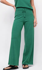 Julien Wide Leg Athletic Stripe Knit Pants