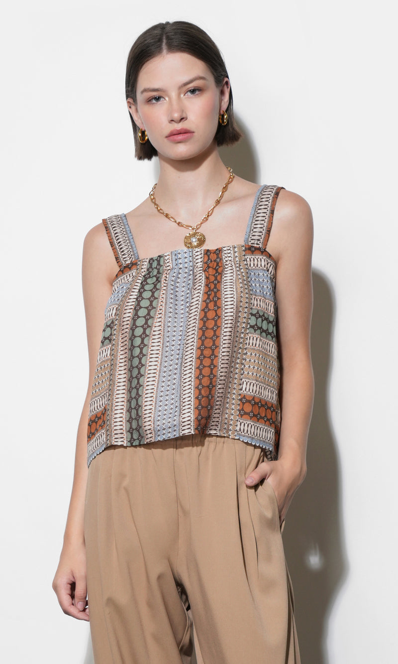 Kai Pleated Strap Tank G261T7428