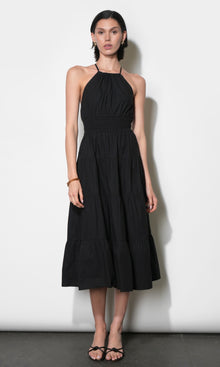 Laurel Poplin Halter Midi Dress G265D7201