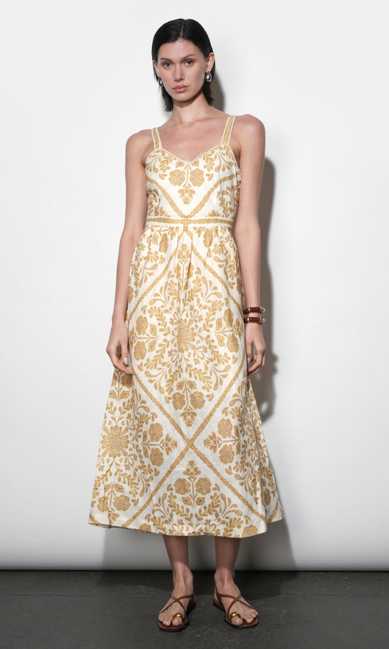 Layla Scarf Print Midi Dress G265D7186