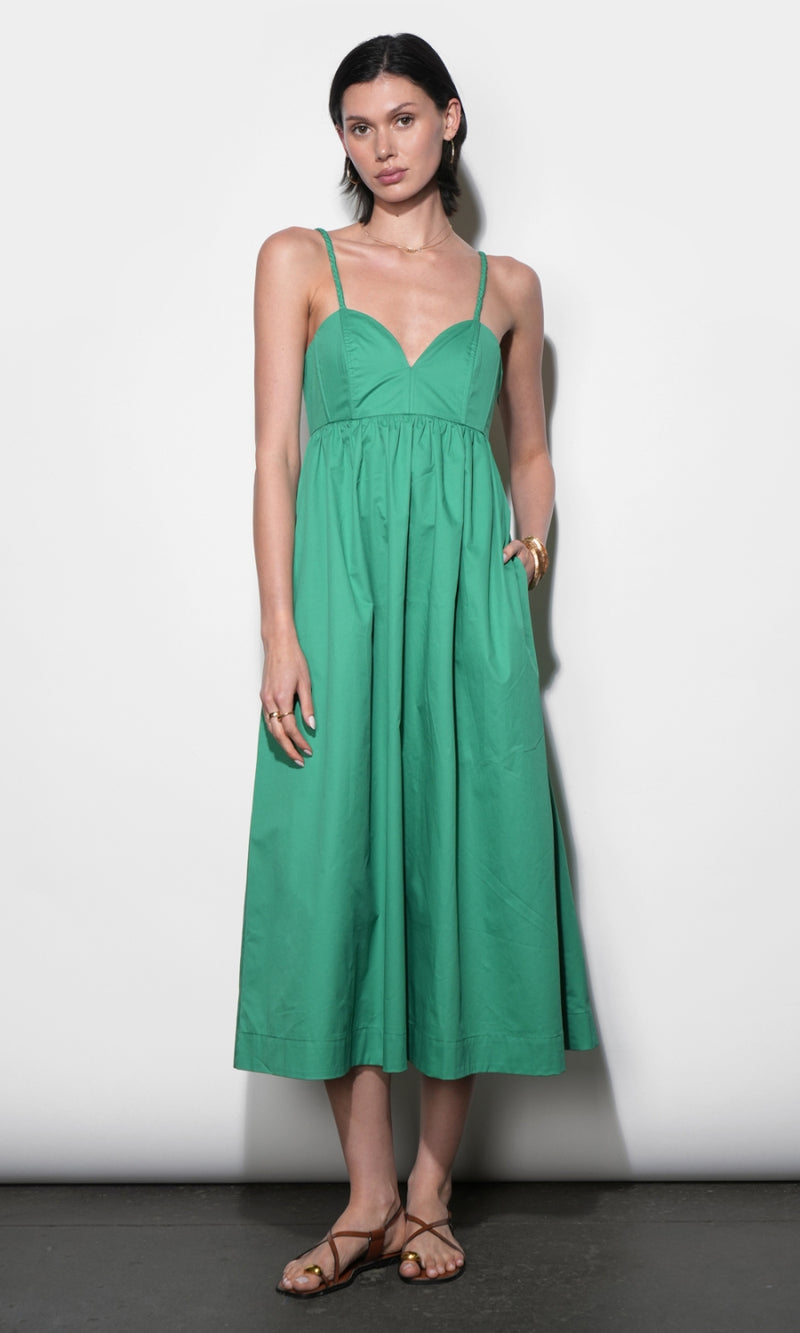 Libby Boned Bodice Midi Dress G266D7216_GREEN