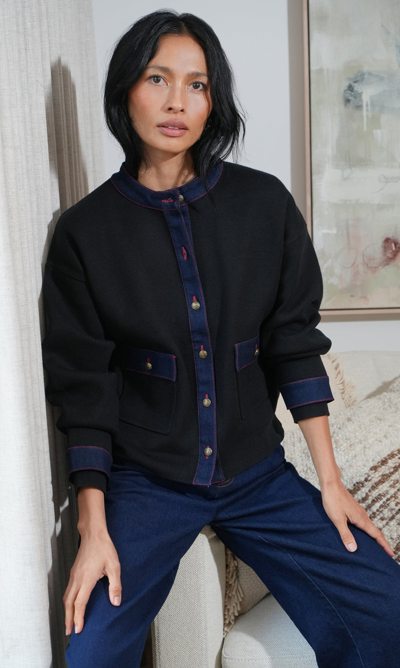 Lila Denim Detail Jacket G2511WJ6157