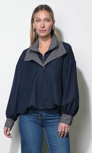 Livia Oversized Soft Denim Style Jacket G267J1878_INDIGO