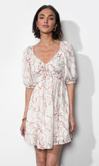 Liz Puff Sleeve Mini Dress G2512D6800