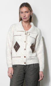 Lola Ultra Soft Cardigan G268WJ6194_HEATHER OATMEAL