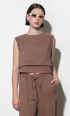 Luna Double Layer Side Tie Top G261T7494