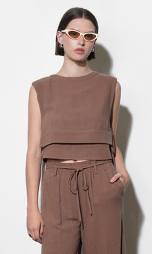 Luna Double Layer Side Tie Top G261T7494