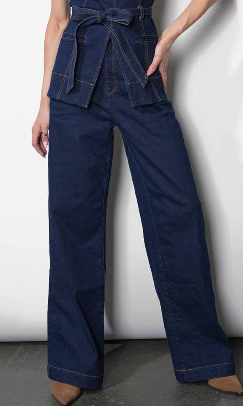 Luna Wide Leg Denim Trousers G2511P6513