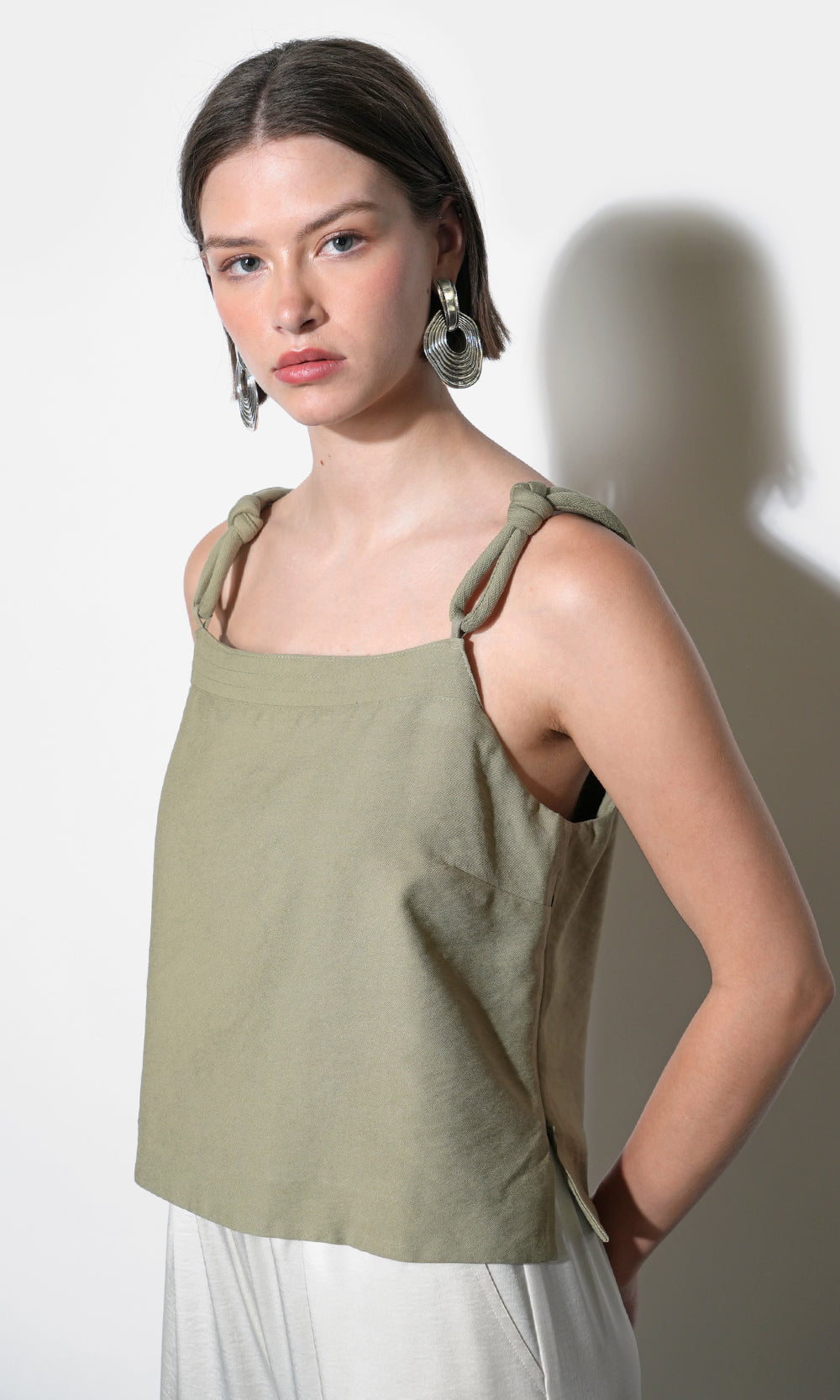 Lydia Embroidery Rope Strap Sleeveless Top G263T7454