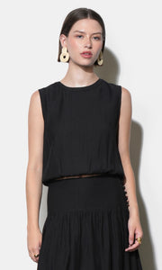 Maya Back Button up Bubble Top G262T7493