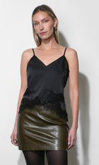 Nadine Satin Laced Cami G269T7631_BLACK